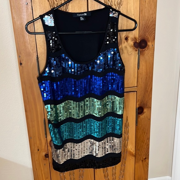 Forever 21 Sequin Tank - Picture 1 of 5
